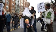 Representative image: Demonstrators protest against US President-elect Donald Trump in Washington on January 20, 2107 (AFP / Jewel Samad) 