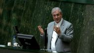 File photo Iranian Labor Minister Ali Rabiei speaks during a meeting of the Iranian parliament. (AFP / ATTA KENARE)