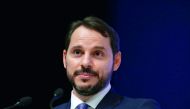 Berat Albayrak addresses people at a symposium organized by the Foundation for Political, Economic and Social Research (SETA) on the 17th foundation anniversary of the ruling Justice and Development (AK) Party, in Ankara, Turkey on August 14, 2018. (Metin