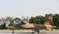 A view of the newly unveiled Iranian fighter jet in Tehran, Iran August 21, 2018. (Tasnim News Agency/Handout via REUTERS)