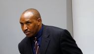 Congolese warlord Bosco Ntaganda stands in the courtroom of the ICC (International Criminal Court) during the closing statements of his trial in the Hague, the Netherlands August 28, 2018. Bas Czerwinski/Pool via REUTERS