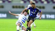 Action from the QNB Stars League match between Al Sailiya and Al Khor yesterday.