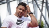 (FILES) In this file photo taken on June 12, 2018 former Brazilian international player Ronaldo gestures during a promotional event in Moscow, ahead of the Russia 2018 World Cup football tournament.  AFP / Mladen ANTONOV