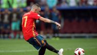 Spain's Iago Aspas misses a penalty during the shootout REUTERS/Albert Gea/File Photo