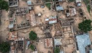 FILE PHOTO: An aerial view shows part of Gwoza, north-eastern Nigeria.   AFP / STEFAN HEUNIS
