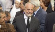 FILE PHOTO: President of SSC Napoli Football Club Aurelio De Laurentiis. AFP Photo/Carlo Hermann