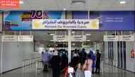 Travellers arrive at the Mitiga International Airport after its reopening on September 7, 2018, in the Libyan capital of Tripoli. / AFP / Mahmud TURKIA