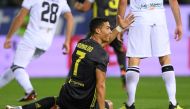 Juventus' Cristiano Ronaldo reacts REUTERS/Alberto Lingria/File Photo