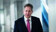In this file photo taken on September 12, 2018 Hans-Georg Maassen, President of the domestic intelligence service of the Federal Republic of Germany (Bundesamt fuer Verfassungsschutz, BfV), arrives for a hearing in front of a parliamentary control panel. 
