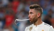  Real Madrid's Sergio Ramos during the match. Reuters/Paul Hanna