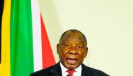 South Africa's President Cyril Ramaphosa gives a press conference outlining measures to stimulate the economy on September 21, 2018 in Pretoria, South Africa. AFP / Phill Magakoe

