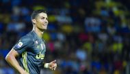 Cristiano Ronaldo reacts during the Italian Serie A football match between Frosinone and Juventus Turin on September 23, 2018 at the Benito-Stirpe Stadium in Frosinone. / AFP / Filippo Monteforte

