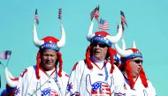  Team USA fans during practice. Reuters/Paul Childs