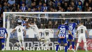 Alaves' Manu Garcia scores their first goal REUTERS/Vincent West
