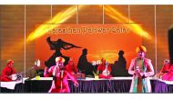 Rajasthani artistes performing during the event. 
