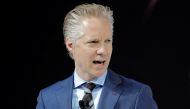 Scott Keogh, president of Audi of America, speaks during the 2016 New York International Auto Show media preview in Manhattan, March 23, 2016. Reuters/Eduardo Munoz