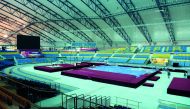 Aspire Dome getting ready for the 48th Artistic Gymnastics World Championships 2018.