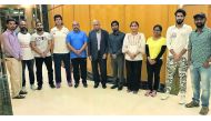 Officials attending the Basic Physio Course for men and women organised by Qatar Cricket Association recently.