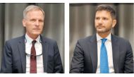 Hans-Udo Muzel (left), the German Ambassador to Qatar; and Pasquale Salzano, the Italian Ambassador to Qatar.