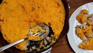 Turkey and Sweet Potato Skillet Pie. (Photo for The Washington Post by Deb Lindsey. Food styling by Bonnie S Benwick)