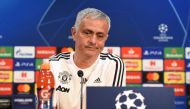 Manchester United's Portuguese manager Jose Mourinho gives a press conference at Old Trafford in Manchester, north west England on October 22, 2018, ahead of their UEFA Champions League group H football match against Juventus on October 23. / AFP / Oli SC