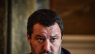 Interior Minister of Italy, Matteo Salvini attends a press conference at the Italian embassy in Bucharest, on October 23, 2018. AFP / Daniel MIHAILESCU