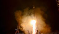 The Soyuz 2.1b rocket carrying a military spacecraft takes off from the Plesetsk cosmodrome in Arkhangelsk region, Russia October 25, 2018. Russian Defence Ministry Press Service/Handout via REUTERS 
