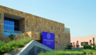 An external view of Northwestern University in Qatar (NU-Q) building.