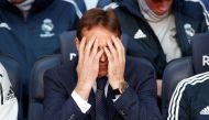 Real Madrid coach Julen Lopetegui before the match REUTERS/Albert Gea