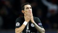 Paris St Germain's Angel Di Maria celebrates scoring their second goal REUTERS/Christian Hartmann/File Photo