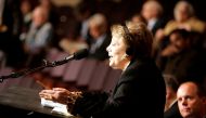  Shareholder Evelyn Y. Davis speaks during the Ford Motor Company annual shareholders meeting in Wilmington, Delaware, May 8, 2008. Reuters/Tim Shaffer 