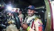 Qatar’s 14-time regional champion Nasser Saleh Al Attiyah gestures during a break. 


