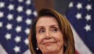 US House Minority leader Nancy Pelosi speaks during a press conference after Democrats took back control of the house in Washington, DC on November 7, 2018.  AFP / Nicholas Kamm   
