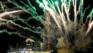 Fireworks are seen at Iconsiam shopping mall during the opening ceremony in Bangkok, Thailand November 9, 2018. REUTERS/Soe Zeya Tun 