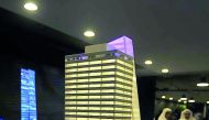 A model representing the night view of THE e18hteen in Lusail.  PIC: ABDUL BASIT/THE PENINSULA