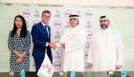 The officials of NBK Holding and Khaya Global, after the signing ceremony.