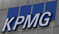 FILE PHOTO: The KPMG logo is seen at their offices at Canary Wharf financial district in London,Britain, March 3, 2016. Reuters/Reinhard Krause
