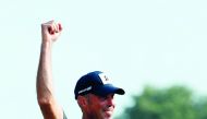 Matt Kuchar of the United States celebrates on the 18th green after winning during the final round of the Mayakoba Golf Classic at El Camaleon Mayakoba Golf Course on November 11, 2018 in Playa del Carmen, Mexico. Rob Carr/Getty Images/AFP