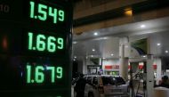 File photo of fuel prices are displayed at a petrol station in Nice, France, November 9, 2018. REUTERS/Eric Gaillard/File Photo
 