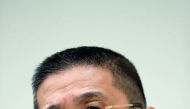 Nissan President and Chief Executive Officer Hiroto Saikawa attends a news conference after Japanese media reported that Nissan Chairman Carlos Ghosn will be arrested on suspicion of under-reporting his salary, at the company headquarters in Yokohama, sou
