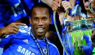 Chelsea's Didier Drogba celebrates with the trophy after their Champions League final soccer match against Bayern Munich at the Allianz Arena in Munich May 19, 2012. Reuters/Kai Pfaffenbach
