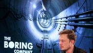 Elon Musk arrives to speak at Boring Company community meeting in Bel Air, Los Angeles, California, US, May 17, 2018. Reuters/Lucy Nicholson