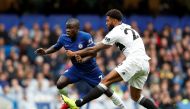 Chelsea's N'Golo Kante in action with Fulham's Cyrus Christie Action Images via Reuters/Paul Childs 