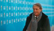 Italy coach Roberto Mancini arrives before the draw Action Images via Reuters/John Sibley