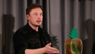 Elon Musk speaks at a Boring Company community meeting in Bel Air, Los Angeles, California, US May 17, 2018. Reuters/Lucy Nicholson