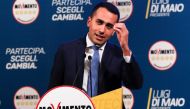 5-Star Movement leader Luigi Di Maio speaks during an electoral rally in Caserta, Italy, February 23, 2018. Reuters/Ciro De Luca