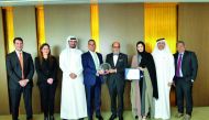 Doha Bank CEO Dr. R. Seetharaman and other officials during the event.