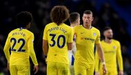 Chelsea's Ross Barkley shakes hands with David Luiz after the match Action Images via Reuters/Andrew Couldridge 