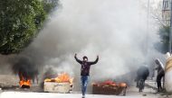 Protesters clash with riot police during demonstrations, in Kasserine, Tunisia December 25, 2018. REUTERS/Amine Ben Aziza