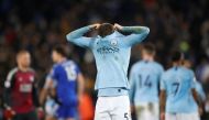 Manchester City's John Stones looks dejected at the end of the match Action Images via Reuters/Carl Recine